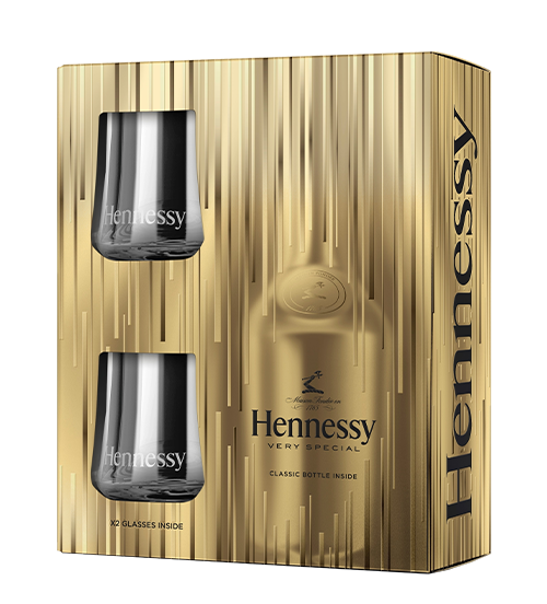 Hennessy V.S EOY 2020 gift box + 2 čaše
