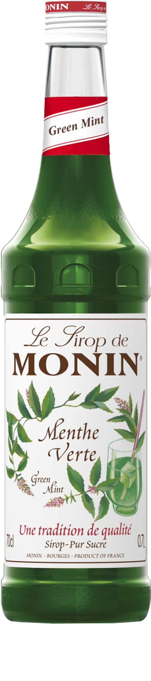 Le Sirop de MONIN Green Mint 0.7l